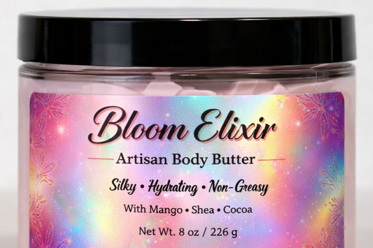 Bloomyra Body Butter 8oz – Hidratación Profunda y Duradera
