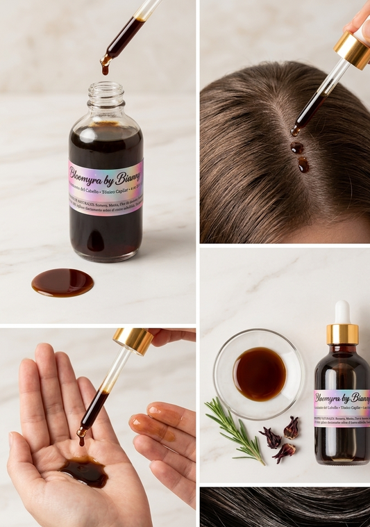 Tónico Capilar de Menta y Romero Bloomyra – Estimula el Crecimiento del Cabello