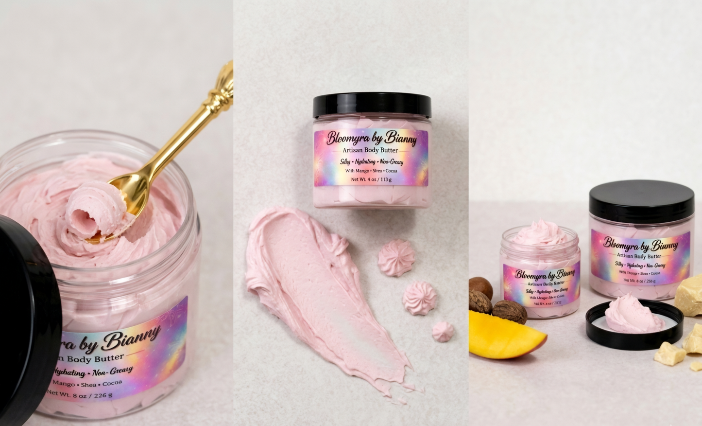 Bloomyra Body Butter Pack x2 – 4oz | Hidratación para Compartir