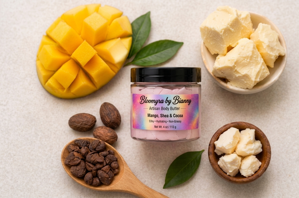 Bloomyra Body Butter 4oz – Hidratación Profunda
