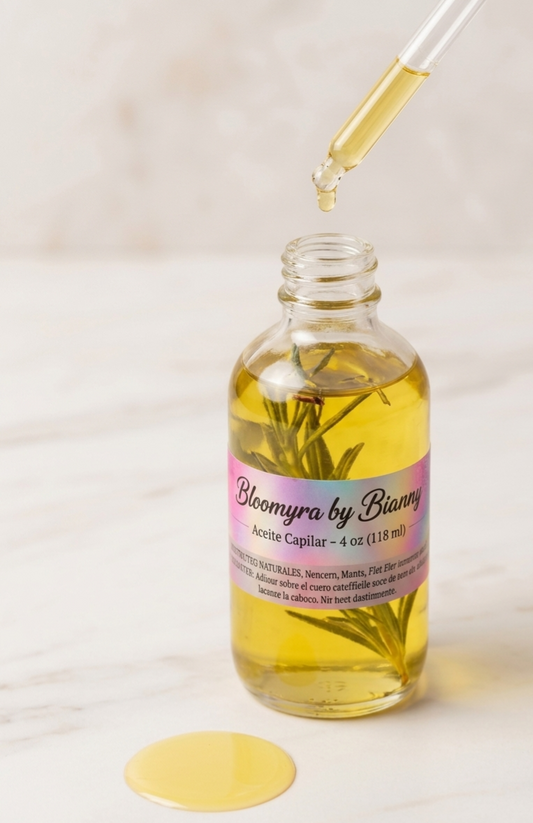 Aceite Capilar de Menta y Romero Bloomyra – Nutre, Fortalece y Estimula el Crecimiento