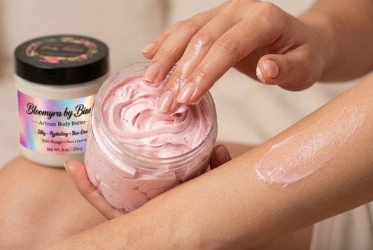 Bloomyra Body Butter 8oz – Hidratación Profunda y Duradera